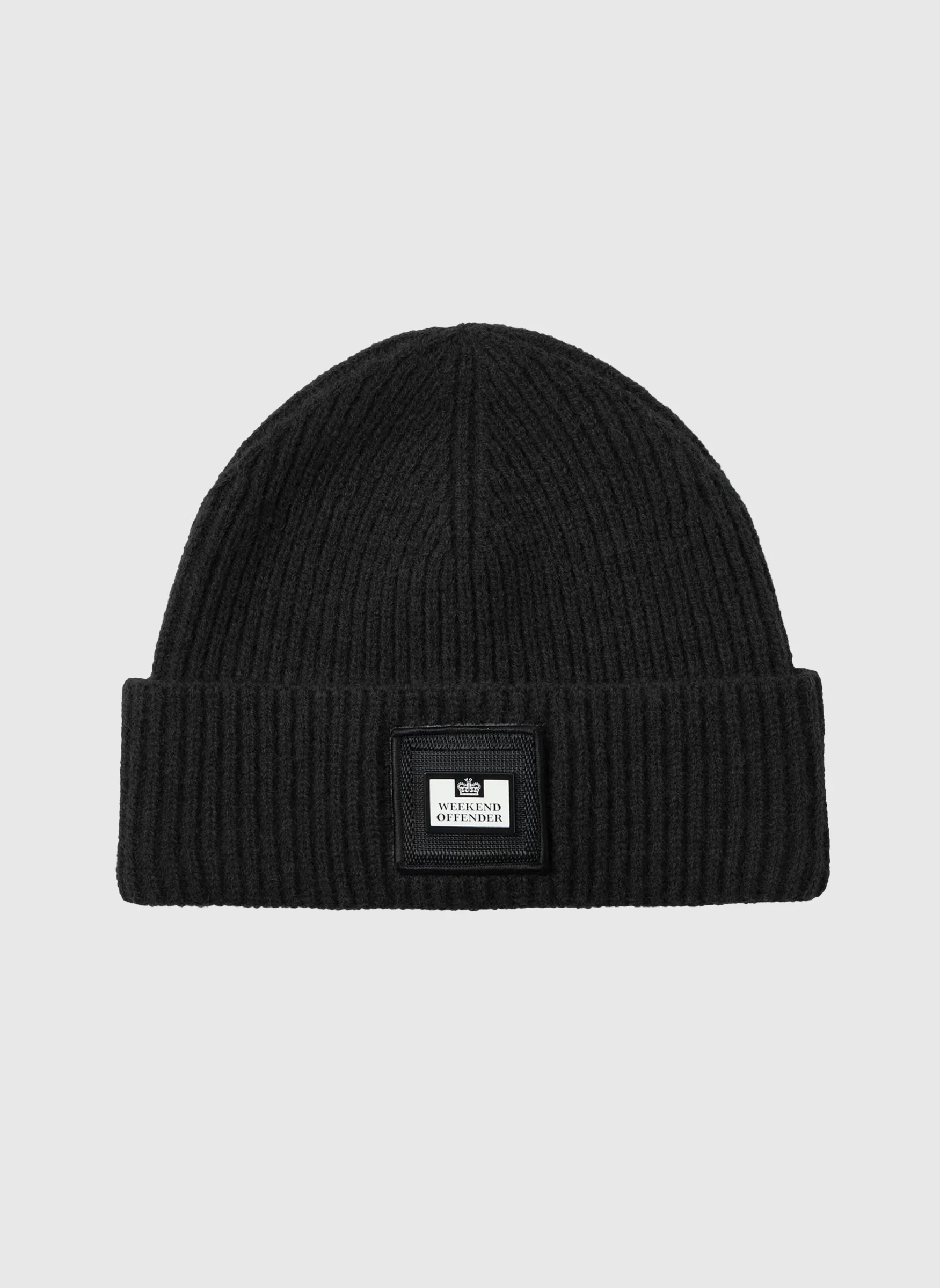 Palmyra Rib Beanie - Black