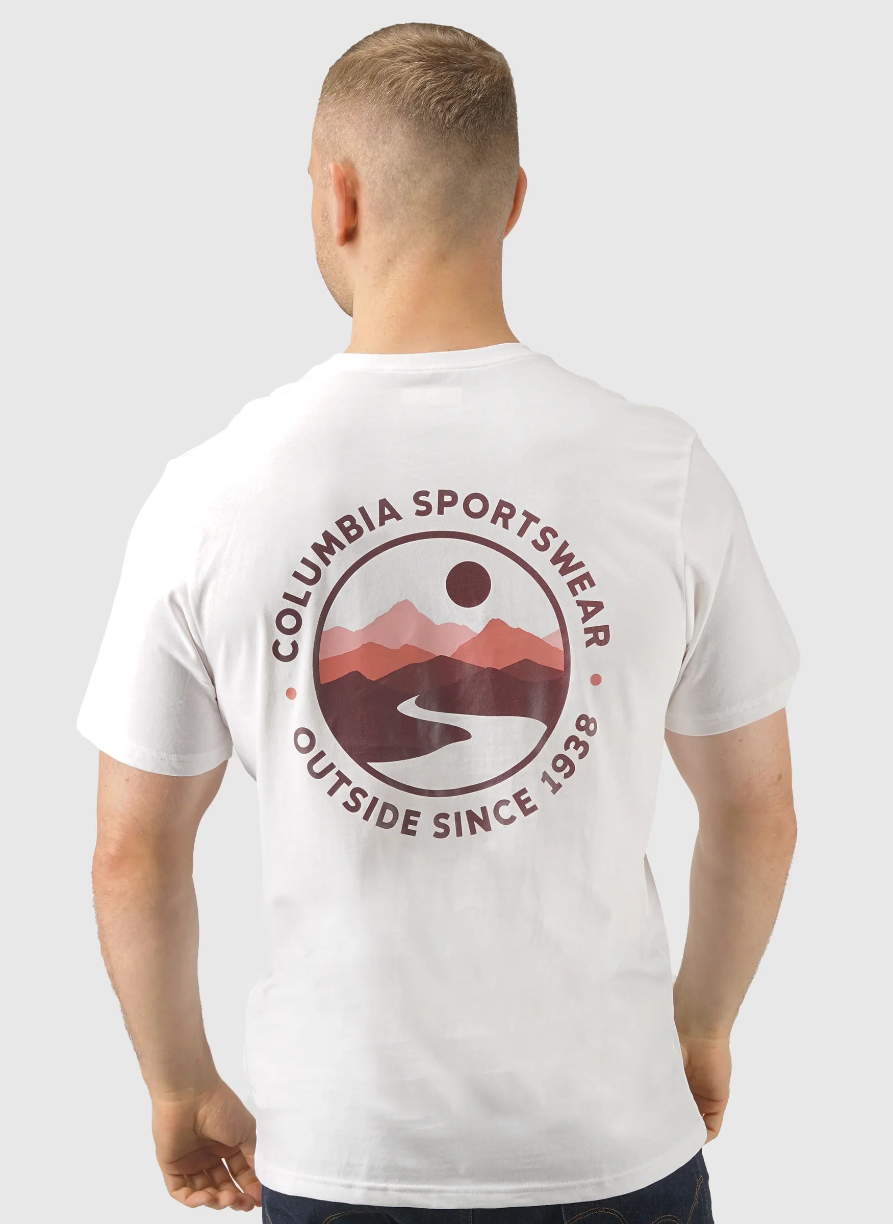 CSC Outdoor Back Graphic T-Shirt - White Scoped