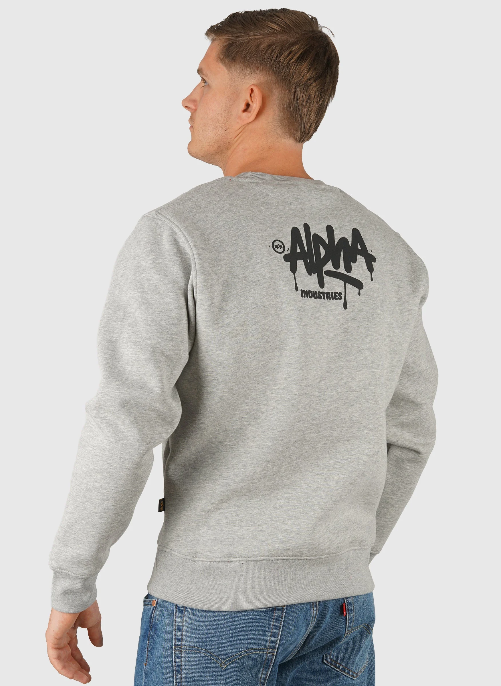 Alpha Signature Sweatshirt - Grey Heather