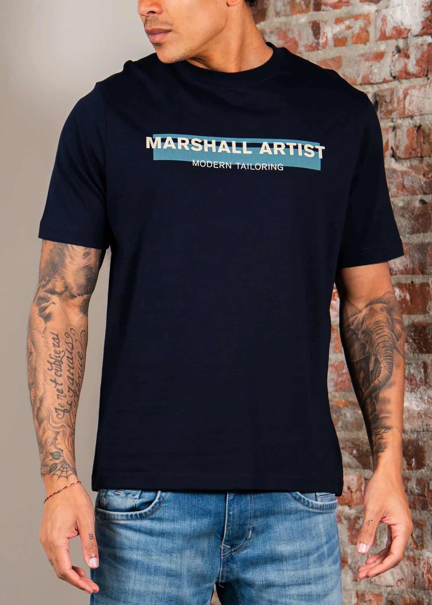 Seafield logo t-shirt - navy