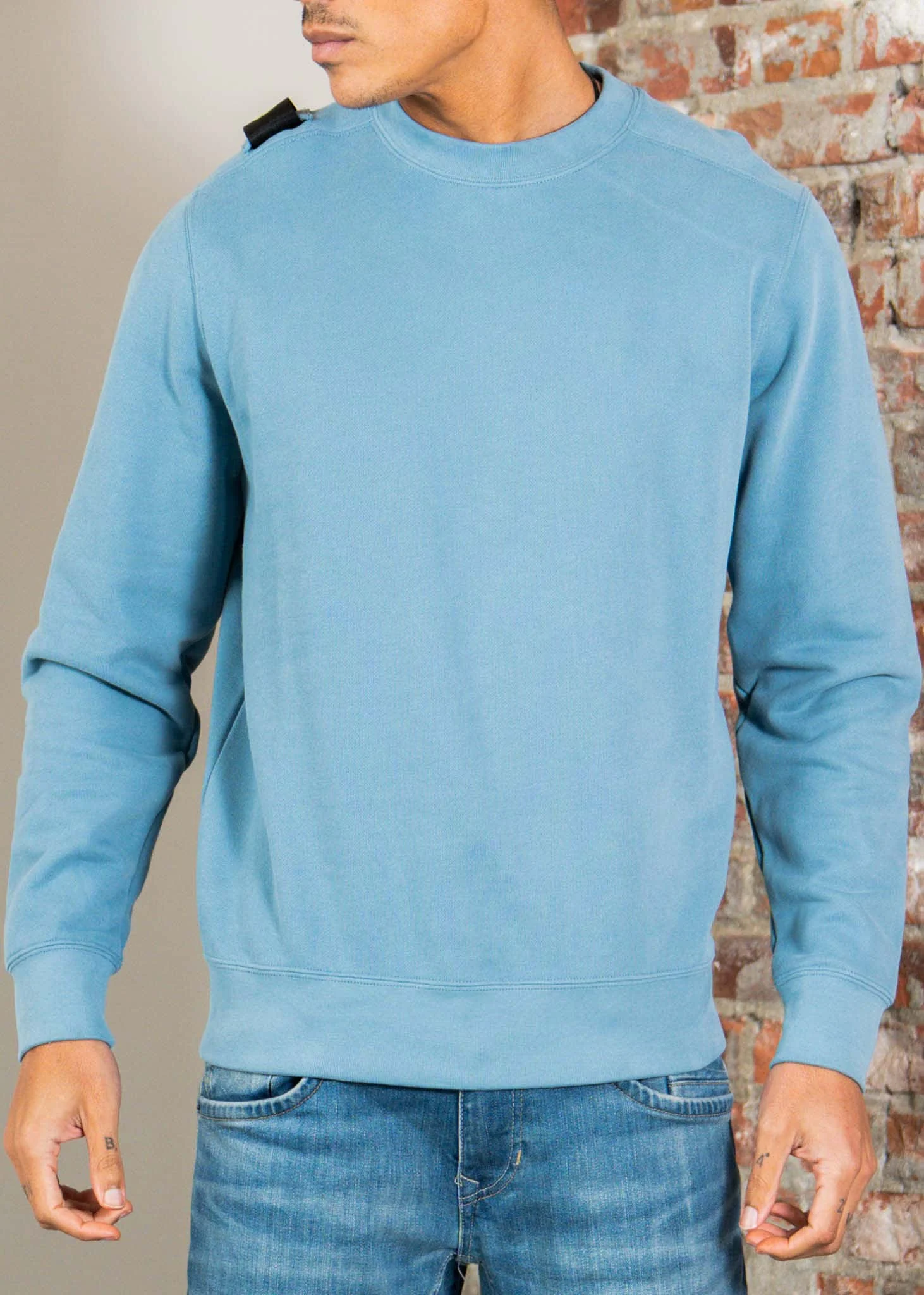 Mastrum crew sweat - aegean blue