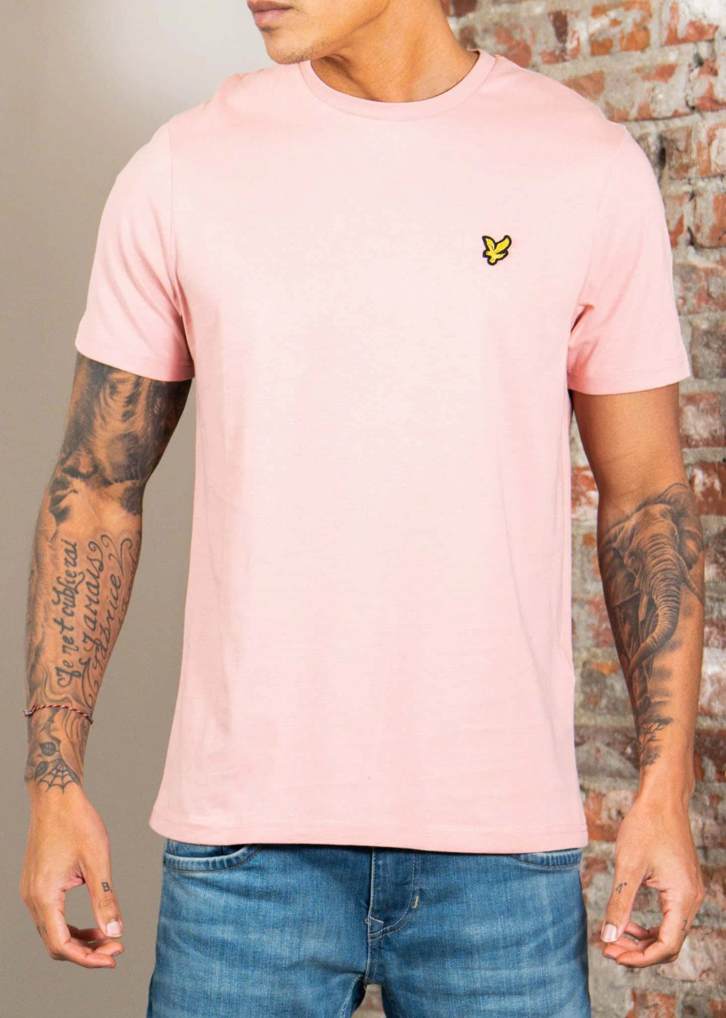 Plain t-shirt - pink grapefruit